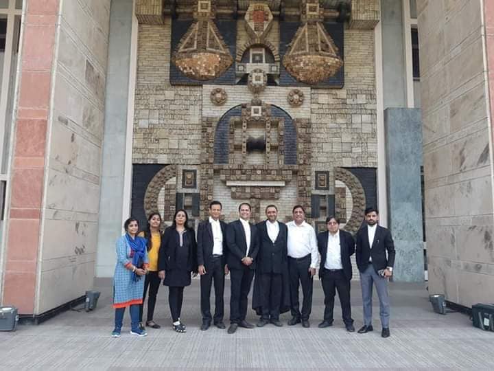 Kapil Chawla at the Delhi High Court with colleagues
